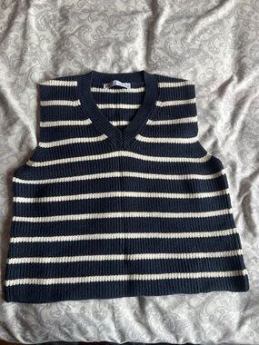 Striped sweater vest
